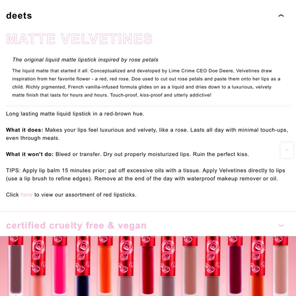 💎NEW💎 Lime Crime Velvetine Liquid Lip Collection - Picture 8 of 8